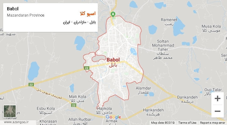 دهستان اسبو کلا بر روی نقشه