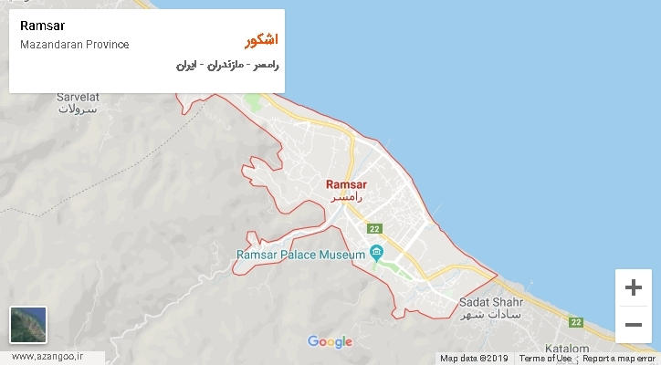 دهستان اشکور بر روی نقشه