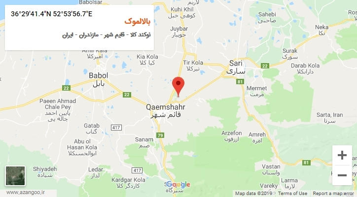 روستای بالالموک بر روی نقشه