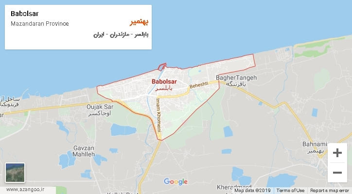 دهستان بهنمیر بر روی نقشه