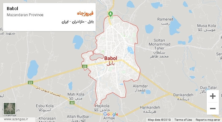 دهستان فیروزجاه بر روی نقشه