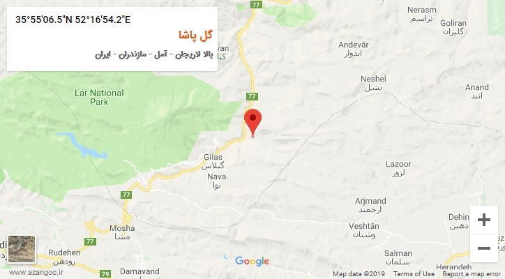 روستای گل پاشا بر روی نقشه