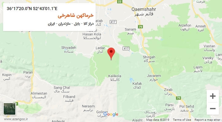 روستای خرماکهن شاهرخی بر روی نقشه
