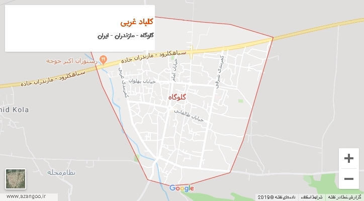 دهستان کلباد غربی بر روی نقشه