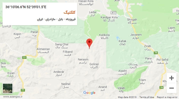روستای کلکنیگ بر روی نقشه
