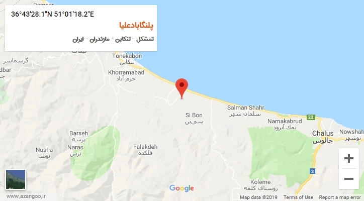 روستای پلنگابادعلیا بر روی نقشه