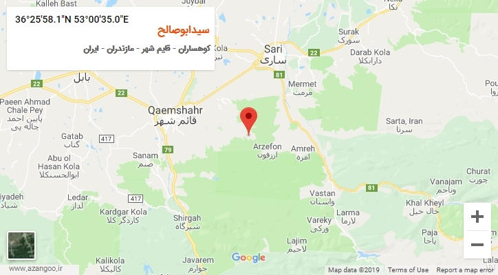 روستای سیدابوصالح بر روی نقشه