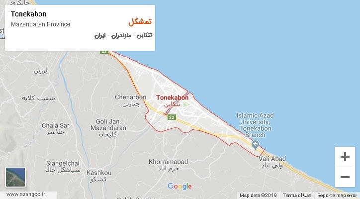 دهستان تمشکل بر روی نقشه