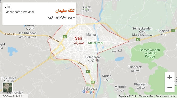 دهستان تنگه سلیمان بر روی نقشه