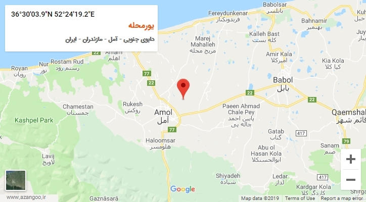 روستای یورمحله بر روی نقشه