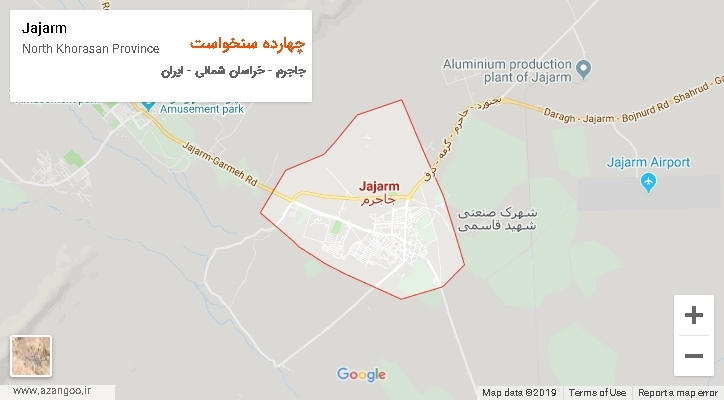 دهستان چهارده سنخواست بر روی نقشه