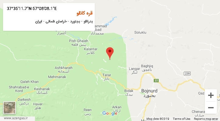 روستای قره کانلو بر روی نقشه
