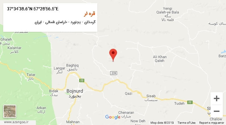 روستای قره لر بر روی نقشه