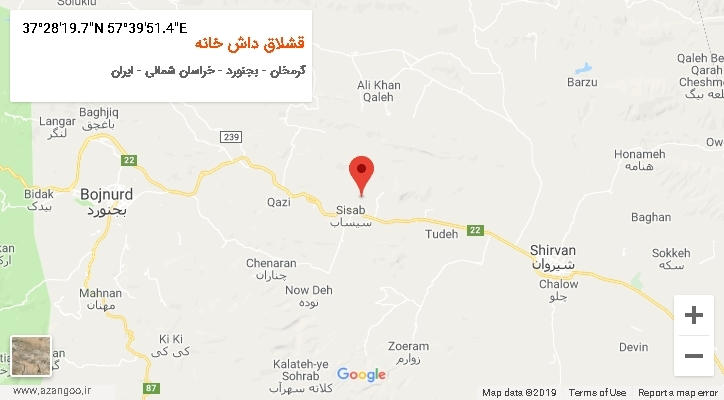 روستای قشلاق داش خانه بر روی نقشه