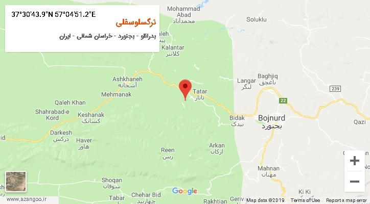 روستای نرگسلوسفلی بر روی نقشه