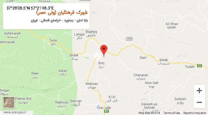روستای شهرک فرهنگیان (ولی عصر) بر روی نقشه