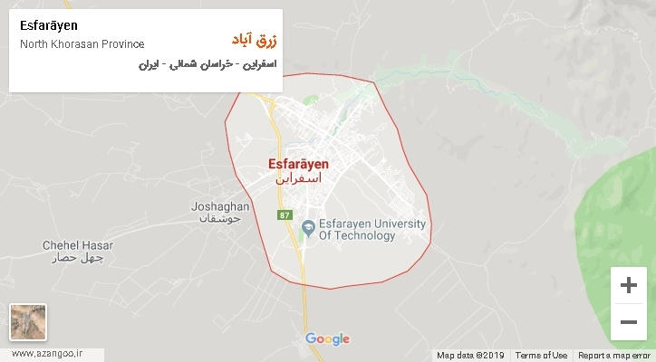 دهستان زرق آباد بر روی نقشه