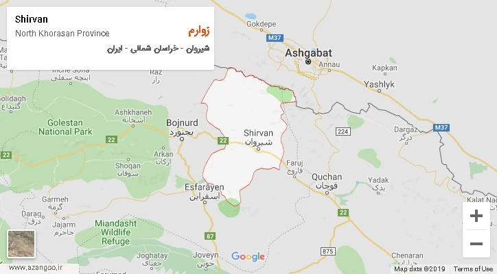 دهستان زوارم بر روی نقشه