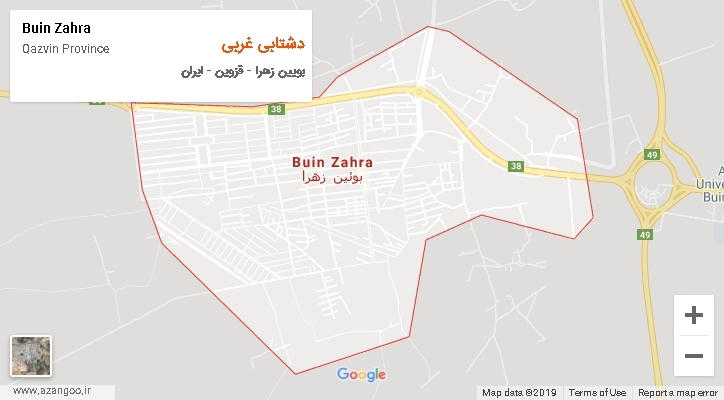 دهستان دشتابی غربی بر روی نقشه