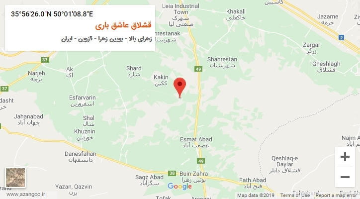 روستای قشلاق عاشق باری بر روی نقشه
