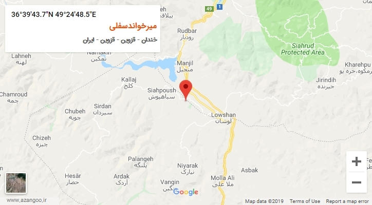 روستای میرخواندسفلی بر روی نقشه