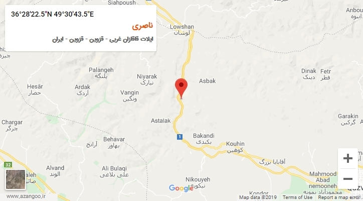 روستای ناصری بر روی نقشه
