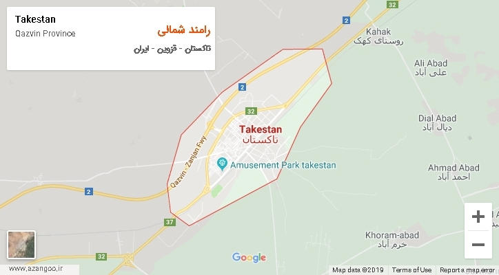 دهستان رامند شمالی بر روی نقشه