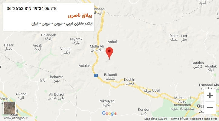 روستای ییلاق ناصری بر روی نقشه