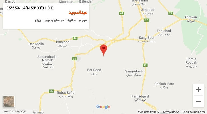 روستای عبدالمجید بر روی نقشه