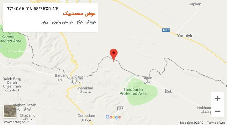 روستای عوض محمدبیک بر روی نقشه