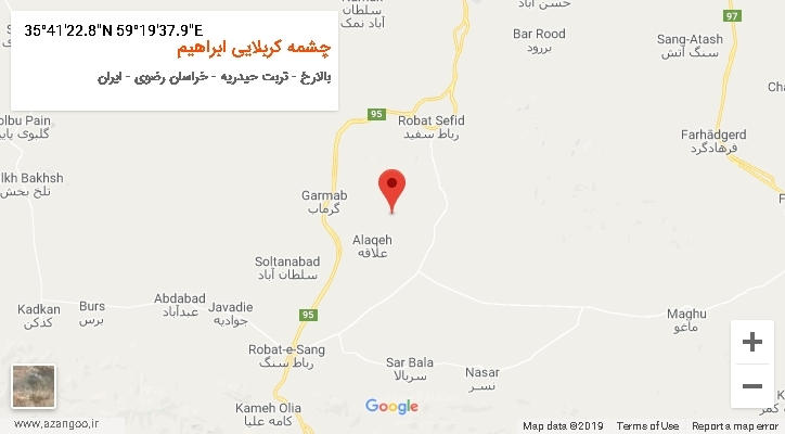 روستای چشمه کربلایی ابراهیم بر روی نقشه