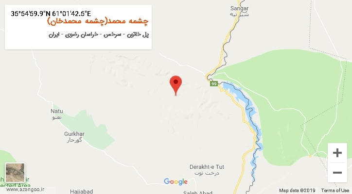 روستای چشمه محمد(چشمه محمدخان) بر روی نقشه