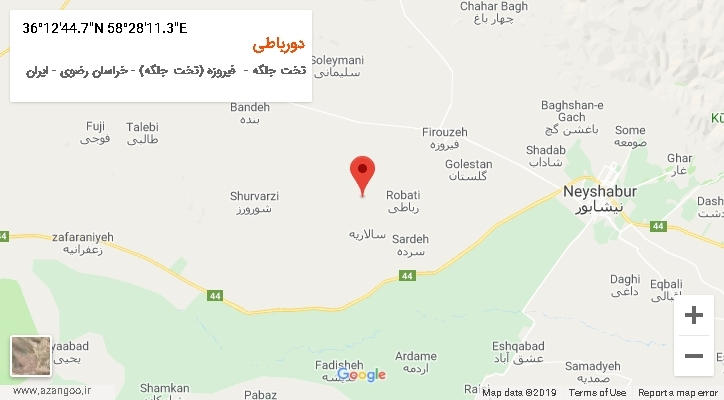 روستای دورباطی بر روی نقشه
