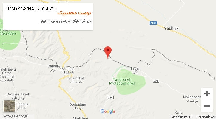 روستای دوست محمدبیک بر روی نقشه