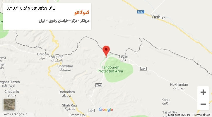 روستای گدوگانلو بر روی نقشه
