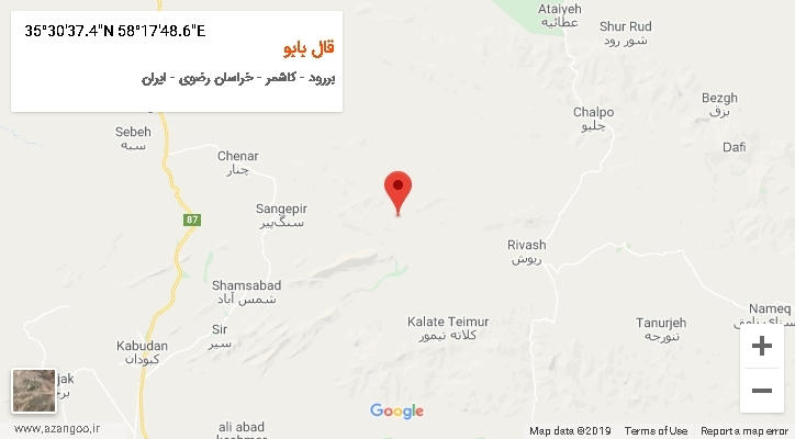 روستای قال بابو بر روی نقشه