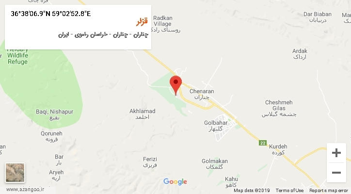 روستای قزلر بر روی نقشه