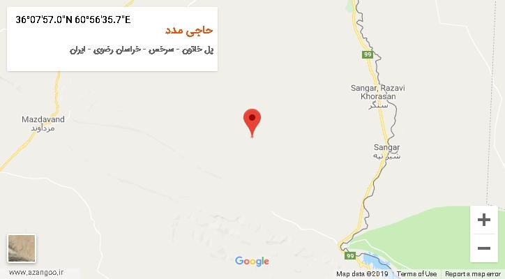روستای حاجی مدد بر روی نقشه