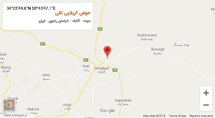 روستای حوض کربلایی تقی بر روی نقشه
