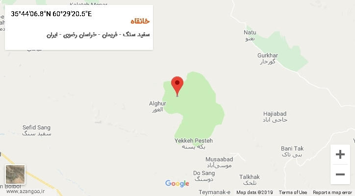 روستای خانقاه بر روی نقشه