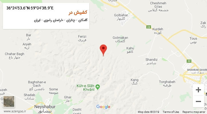 روستای کشیش در بر روی نقشه