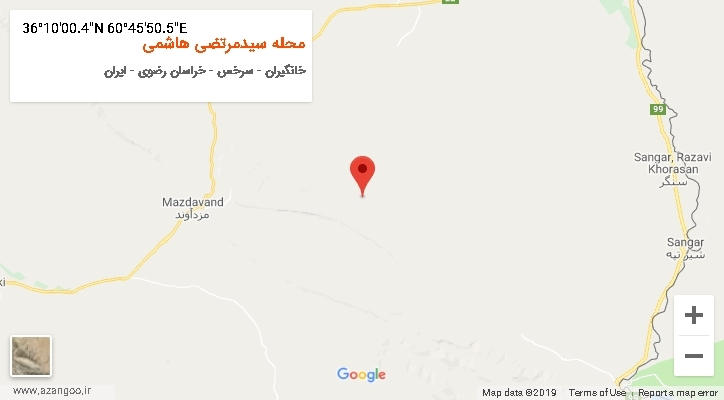 روستای محله سیدمرتضی هاشمی بر روی نقشه