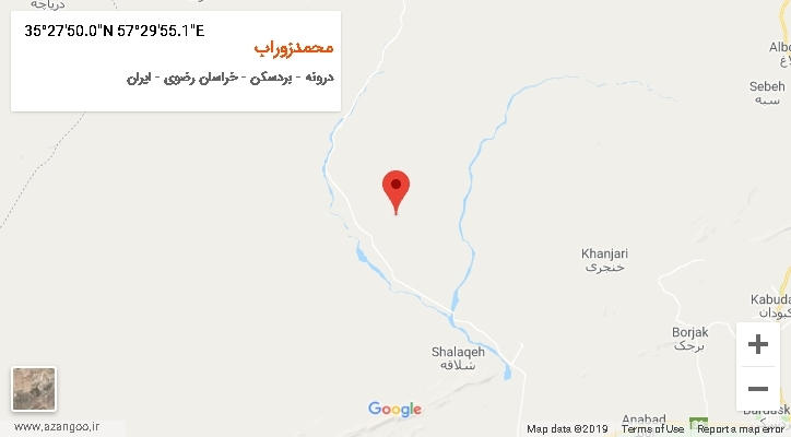 روستای محمدزوراب بر روی نقشه