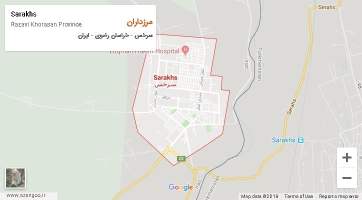 دهستان مرزداران بر روی نقشه