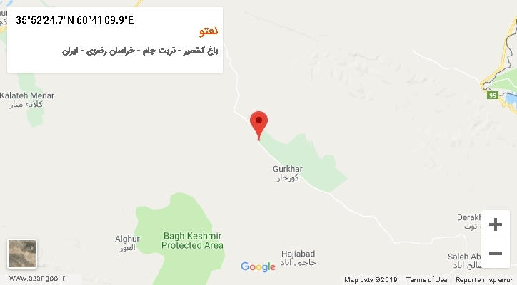روستای نعتو بر روی نقشه
