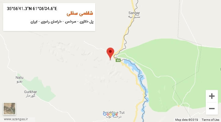 روستای شلغمی سفلی بر روی نقشه