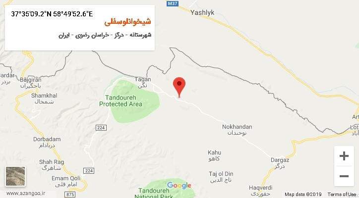 روستای شیخوانلوسفلی بر روی نقشه
