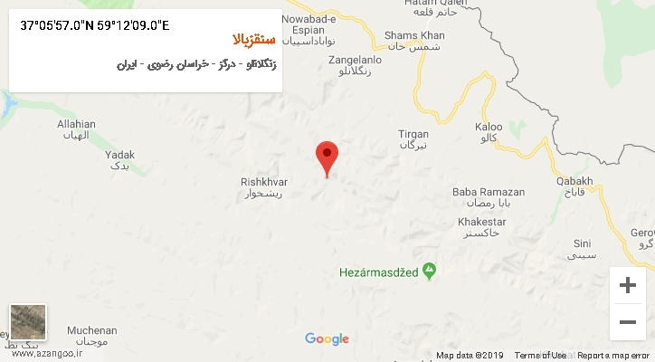 روستای سنقزبالا بر روی نقشه