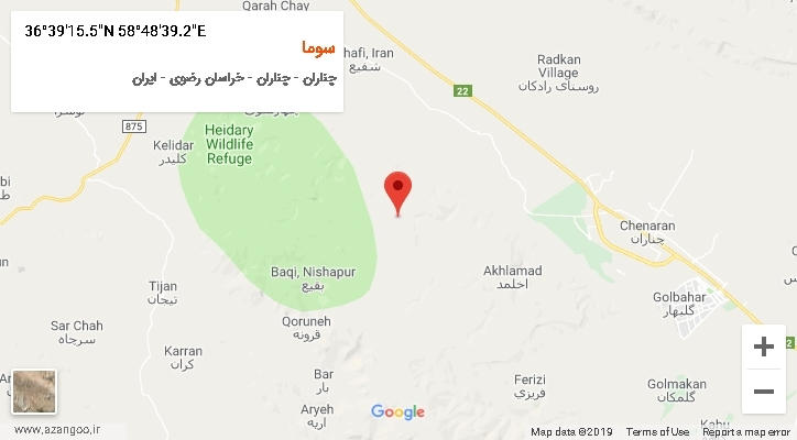 روستای سوما بر روی نقشه