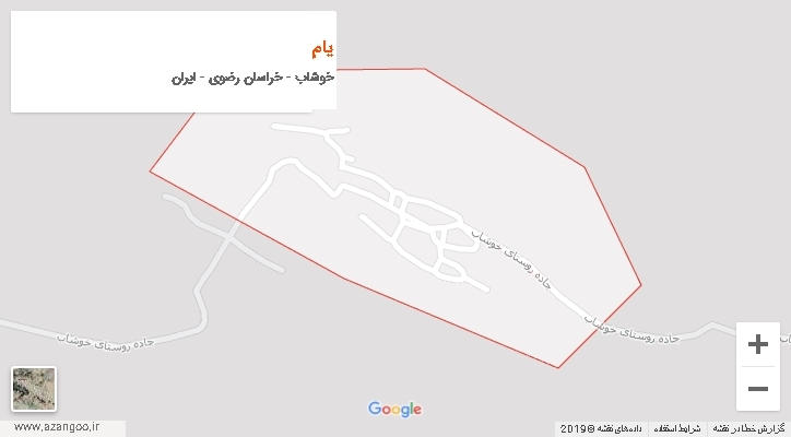 دهستان یام بر روی نقشه